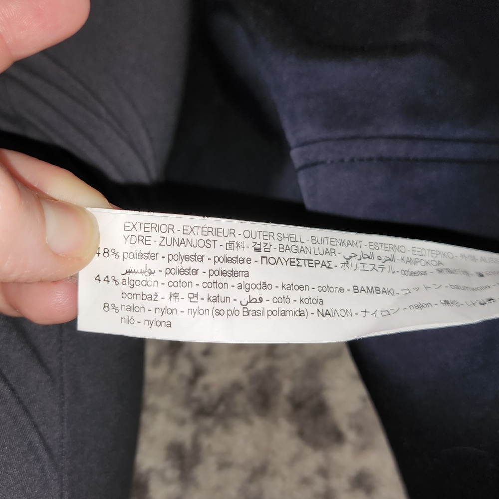 Navy Blue Zara Short Trench Coat (Detachable Hood) - Picture 9 of 9